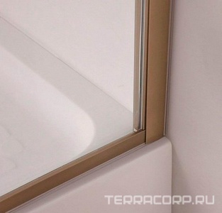 Душ.угол.1200х900хh1950мм,R550,ассиметрич, "Правая" (петли слева), вход 730мм,(стек.8мм, матов.с прозр.рис,фурн.цв.бронза),Magic-RP ZZ Cezares Magic-Royal Palce MAGIC-RH-1-120/90-ROYAL PALACE-PP-Br-R