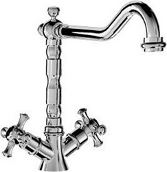 Смеситель для кухонной мойки, на 1 отв. (БЕЗ донного клапана), (цв. хром), Old italy ZZ