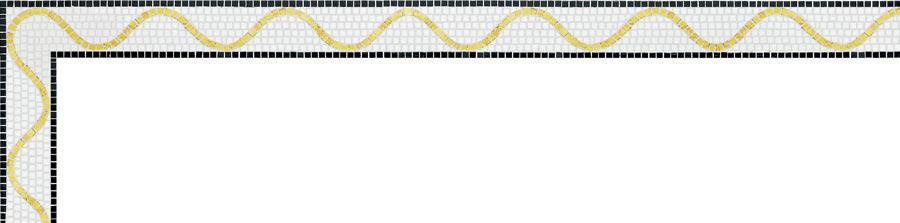 Мозаика Bisazza Бордюры Demetra Oro Giallo 10 ( h=8.8cm) 9.6x100 Золотой, фото 4