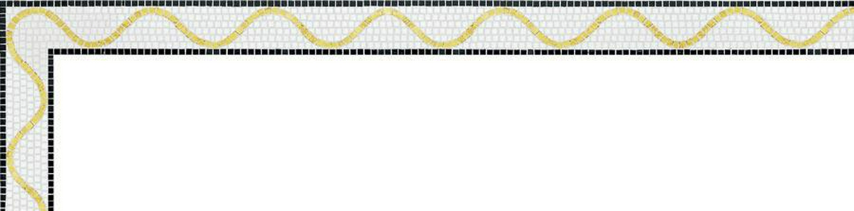 Мозаика Bisazza Бордюры Demetra Oro Giallo 10 ( h=8.8cm) 9.6x100 Золотой 