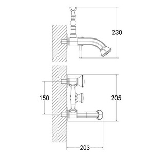 Смеситель Lemark Jasmine LM6612B для ванны с душем 20x23x20 Lemark jasmine LM6612B