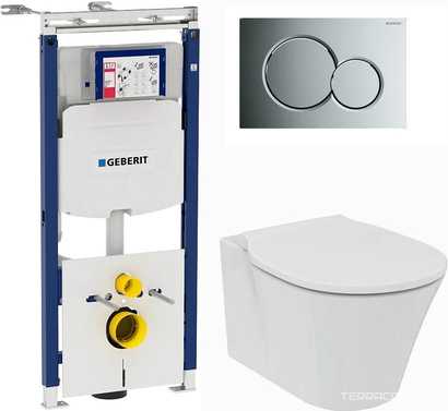 Комплект  Система инсталляции для унитазов Geberit Duofix Sigma 12 Plattenbau 111.362.00.5| 54x36x35