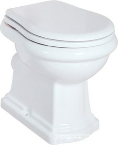 Чаша напольного унитаза, выпуск в стену, без сиденья и бачка,  ZZ Migliore Bella 20620