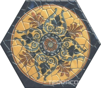 Керамогранит Kerama Marazzi Парк Гуэля Декор  лаппатированный ХХ 29x33.4 Комбинированный 