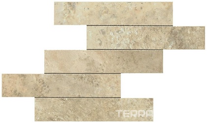 Керамогранит Atlas Concorde Italy Aix  Blanc Brick Tumbled 37x37 Бежевый 
