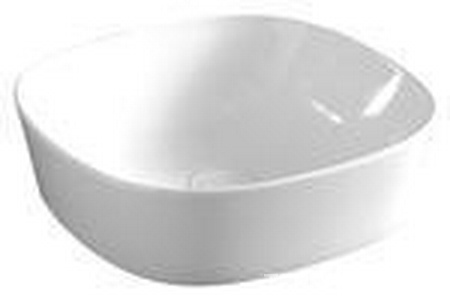 Раковина накладная на столешницу, 420х420хh125мм, без отв.д/смесит., без перелива, (цв. белый),  ArtСeram Ghost GHL001 01; 00