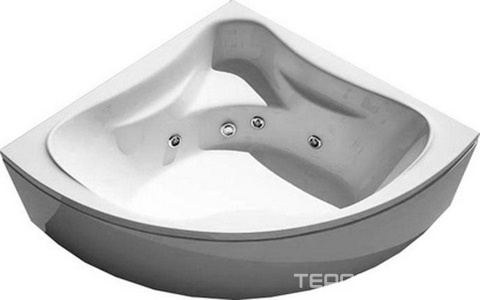 Ванна 150х150хh58,5(49)см, эл/кнопки "GNT"., гидромас., аэромас.,мас спины, мас ног 4 форс., хромотерапия, слив/перелив и панель в комп.,  ZZ Thermolux Galateya Galateya 150x150 гидро-аэро-спина-ноги4ф.-хромотерап (ванна,