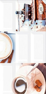 Керамическая плитка Azori Вог Декор ВОГ Эспрессо 20.1х40.5 Комбинированный 