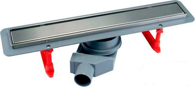 Дренажн.канал 650мм,готовый компл,сифон d50 вых.вбок 48л/мин,затвор(сухой/гидро),мин h монтажа 52мм, 2х стор.вставка цв.мат.хром/под плитку, Pestan Betto Line 13702510