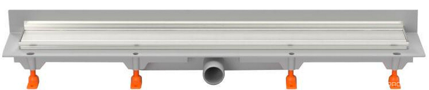 Душевой лоток с рамкой  850 мм D40, монтаж  к стене, хром глянец ZZ Paini Klasik CH850KN2