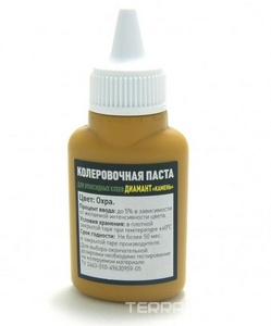 Колеровочная паста для эпоксидных клеев 001 Диамант "Камень", цвет охра, 40 мл. ZZ Антураж Диамант-Камень n061587