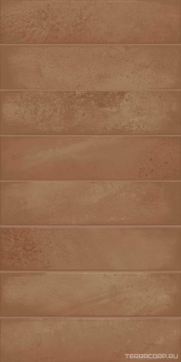 Керамическая плитка Azori Bricks terracota 31.5x63 Коричневый, фото 3