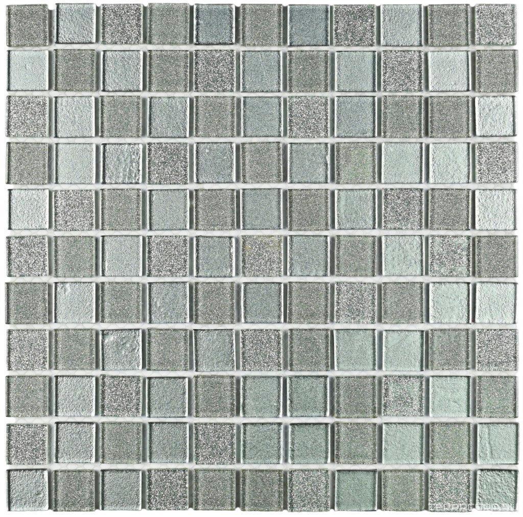 Мозаика Bonaparte Мозаика стеклянная Shine Silver (25x25x4) 30x30 Комбинированный, фото 3
