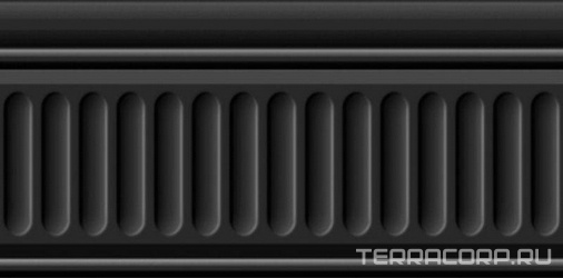 Бордюр Карнавал в Венеции черный XX|9.9х20