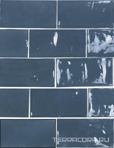 Керамическая плитка APE Ceramica Switch Power Dark Blue Gloss 6,2x12,5 Синий 