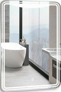 Зеркало 550хh800, подогрев, LED подстветка, cенсорный выключатель XX Silver Mirrors Мали LED-00002675