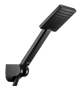 Душевой набор: лейка ручного душа, шланг, кронштейн, (цв.черный матовый),  ZZ Swedbe Hermes 5136B