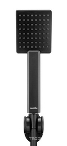 Душевой набор: лейка ручного душа, шланг, кронштейн, (цв.черный матовый),  ZZ Swedbe Hermes 5136B