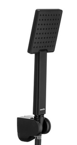 Душевой набор: лейка ручного душа, шланг, кронштейн, (цв.черный матовый),  ZZ Swedbe Hermes 5136B