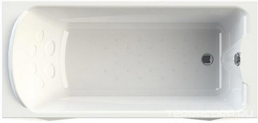 Ванна акриловая "ЛАРЕДО 2", 1600х700, слив-перелив хром,  каркас в компл. ZZ