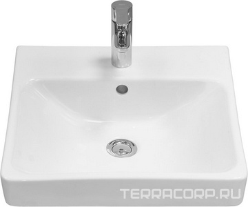 Раковина 45x45x15.9 см для тумбы  45, БЕЗ донного клапана, цв.белый ZZ Aquaton Сканди 1WH501630