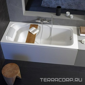 Ванна акриловая (на основе композита 12мм.) ELITE  прямоуг,180x80, ножки в компл.(БЕЗ подушки, БЕЗ удлинённого слива-перелива арт.E70174-CP), белая XX Jacob Delafon Elite E6D032RU-00