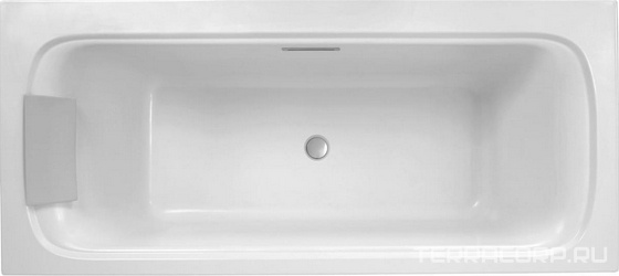 Ванна из искусственного камня Jacob Delafon Elite 180x80 щелевой перелив| 180x80x45