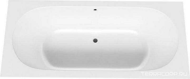 Ванна 1800х800хh600мм, встраив., литой камень S-Stone матовый цв.белый, на регулируемых опорах, БЕЗ слива-перелива,  ZZ Salini Ornella Axis 103421M