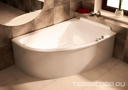 Ванна 1820x1250xh800мм, Правая, без ножек, слива-перелива, литой мрамор цв.белый глянец., Анастасия ZZ Астра-Форм анастасия Ванна АНАСТАСИЯ, литой мрамор, (правая) 1820х1250