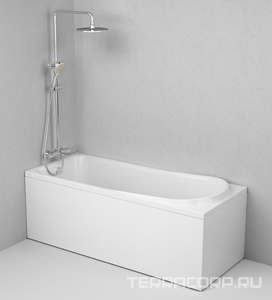 Ванна акриловая 170х70 см (без каркаса, панели и сифона) ZZ AMPM Like W80A-170-070W-A