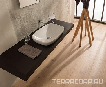 Раковина встраиваемая в столешницу сверху, прямоуг. 600х400хh60(150)мм, без отв.д/смесит., без перелива,  ZZ Globo Genesis GE042.BI