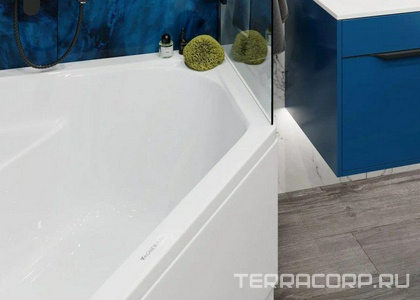 Ванна угловая 140x140xh45см, без панели и каркаса, (акрил цв.белый), Сavallo Corner ZZ Vagnerplast cavallo VPBA140CAV3X-04