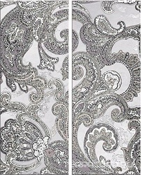 Панно Sfumato Grey "Paisley" (2 плитки)ХХ l40.2x50.5