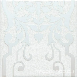 Декор Барберино 2 белый глянцевый 20x20