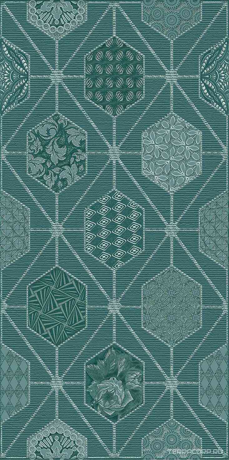 Декор Devore indigo geometria 31.5x63