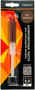 Паста колер. д/ эпокс. затирки  "Диамант" 2,5 кг 037 каштан ZZ Антураж Диамант Color n150901