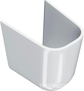 Полупьедестал  подвесной, белый глянцевый, ZZ Kerama Marazzi PRO PRO.hcol.02