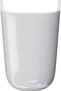 Полупьедестал  подвесной, белый глянцевый, ZZ Kerama Marazzi PRO PRO.hcol.02