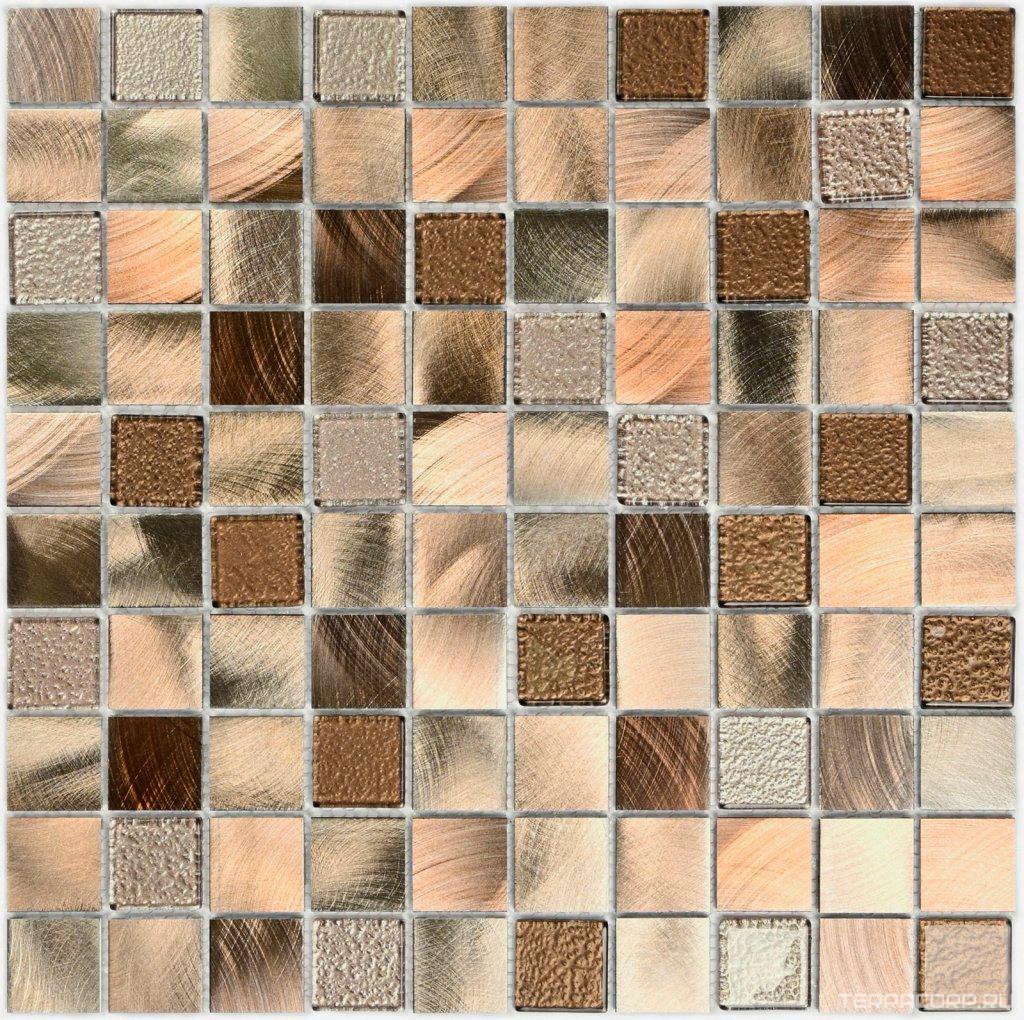 Мозаика Bonaparte Мозаика стеклянная Titan Bronze (30x30x4) 31,8x31,8 Комбинированный, фото 3