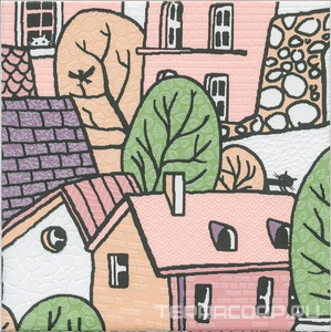 Керамическая плитка Kerama Marazzi Городок Декор  4 матовый 20х20 Комбинированный 