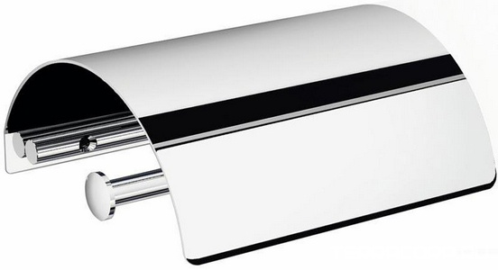 Держатель для т/б, с крышкой, (цв.хром),  ZZ IBB Xoni XO 11C CRO