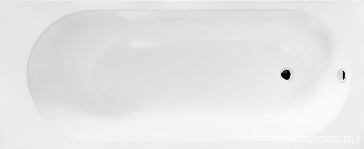 Ванна прямоугольная 160х70 см акриловая, без каркаса и слива-перелива, цвет белый ZZ 1Marka Vesper 01вес1670