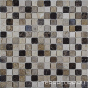 Мозаика Спектр-М Натуральный камень Мозаика из камня на сетке М20-276-20Т 30.5x30.5 Комбинированный 