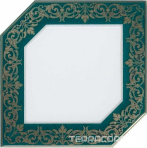 Керамическая плитка Kerama Marazzi Клемансо  зеленый темный стенаXX15х15 Зеленый 