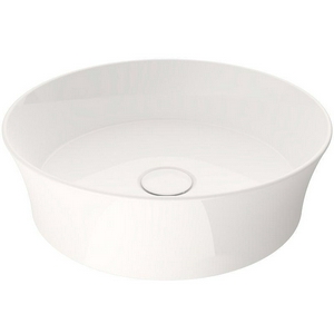 Раковина 38 cм, накладная БЕЗ отверстия под смеситель, цв.белый, ZZ Berges Ego 181011