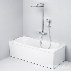 Ванна акриловая 180х80 см (без каркаса, панели и сифона) ZZ AMPM Sensation W30A-180-080W-A