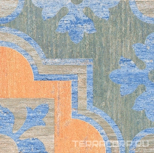 Керамогранит Kerama Marazzi Колор Вуд Вставка  микс A39513x13 Комбинированный 