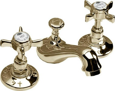 Смеситель для биде на 3 отв., с д/к, (цв. латунь)  ZZ Devon & Devon Coventry MARF35