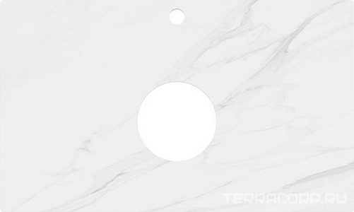 Cтолешница из плитки для мебели , 80 см, с отв. для раковины и смесителя "Монте тиберио серый" ZZ Kerama Marazzi Plaza PL1.SG507120R\80