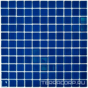 Мозаика Bonaparte Мозаика стеклянная Deep blu  (25x25x4) 30x30 Комбинированный 